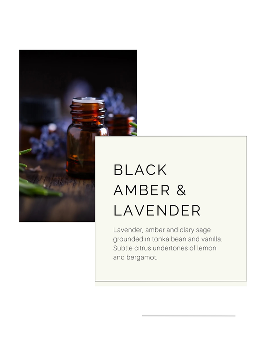 Black Amber & Lavender | Soy Candle